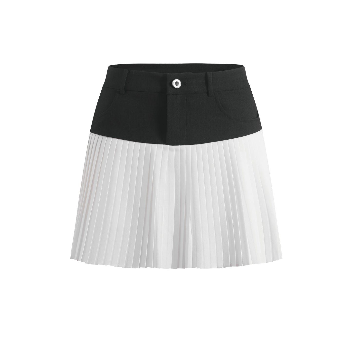 Office Pleated Skirt in black