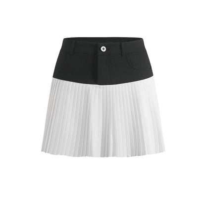 Office Pleated Skirt in black