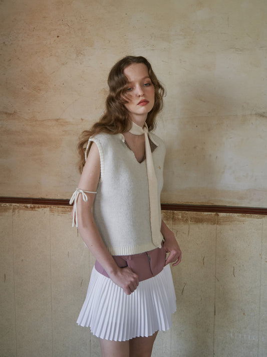Eden Strapped Vest in cream