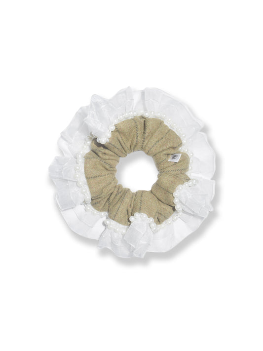 Tweed Pearlily Scrunchie in 3 colours